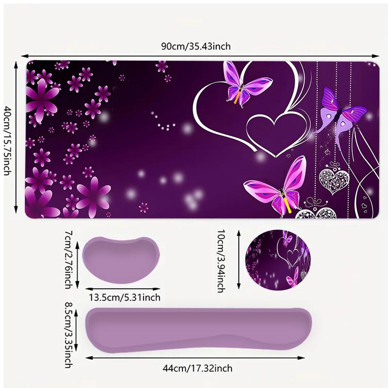 CIFBUY 추상 보라색 아트 4-in-1 마우스 패드 - Tradescantia Purple 리뷰 및 가격