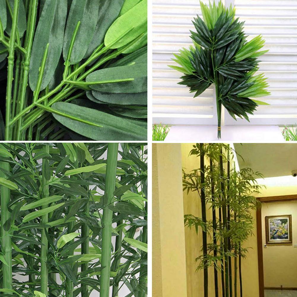 10pcs 인공 녹색 대나무 잎 가짜 녹색 식물 시뮬레 - Ficus Lyrata Tree 리뷰 및 가격